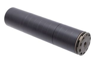 SilencerCo Scythe rifle suppressor, black.